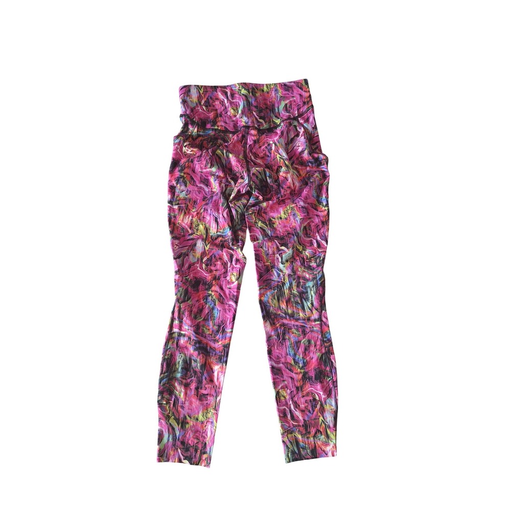 Lululemon Women's Base Pace High Rise Running Tight Floral Electric Size 6 - Picture 2 of 4
